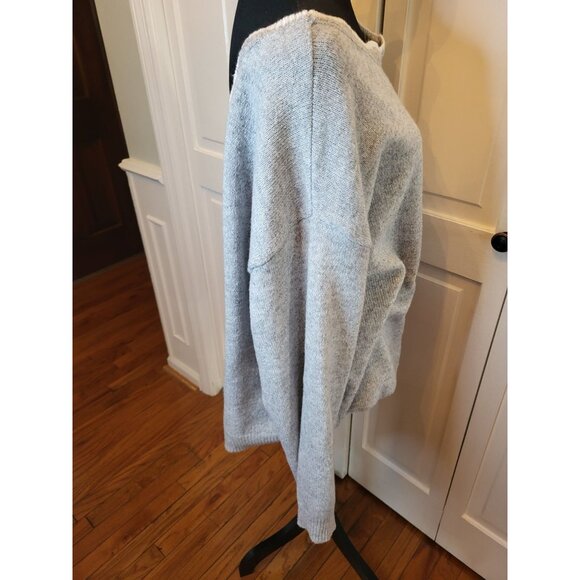 Gray/White Bow Sweater Scalloped Hem 4XL Coquette Feminine Preppy Party Cute - Picture 8 of 8